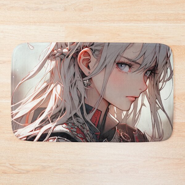 Item preview, Determined Crimson Commander Anime Girl designed and sold by bubblegoth.