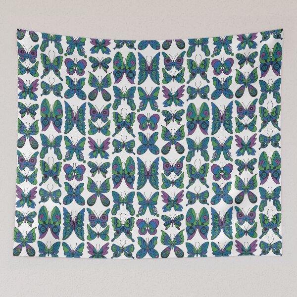 Item preview, Retro Inspired Butterfly Pattern designed and sold by Carleah Unique.