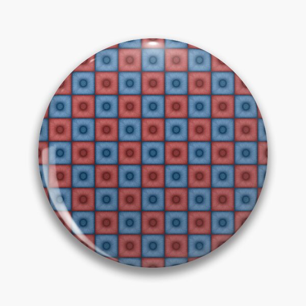 Item preview, Chess pattern from "Pouf" tiles the wedgwood color and burnt umber color designed and sold by Cherevan.