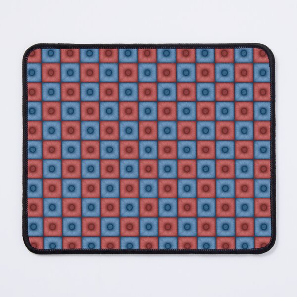 Item preview, Chess pattern from "Pouf" tiles the wedgwood color and burnt umber color designed and sold by Cherevan.