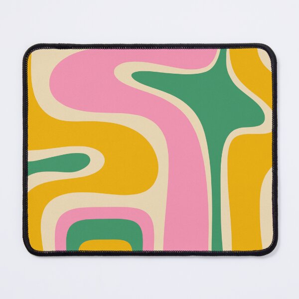 Item preview, Retro Copacetic Abstract Yellow Pink Green designed and sold by kierkegaard.
