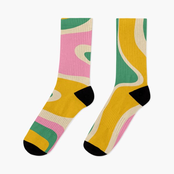 Item preview, Retro Copacetic Abstract Yellow Pink Green designed and sold by kierkegaard.