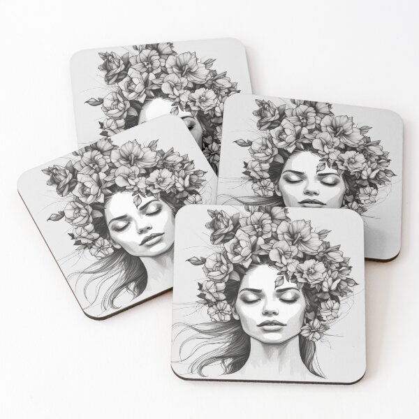Item preview, A Line Womans With Flowers designed and sold by LuNkyRose.