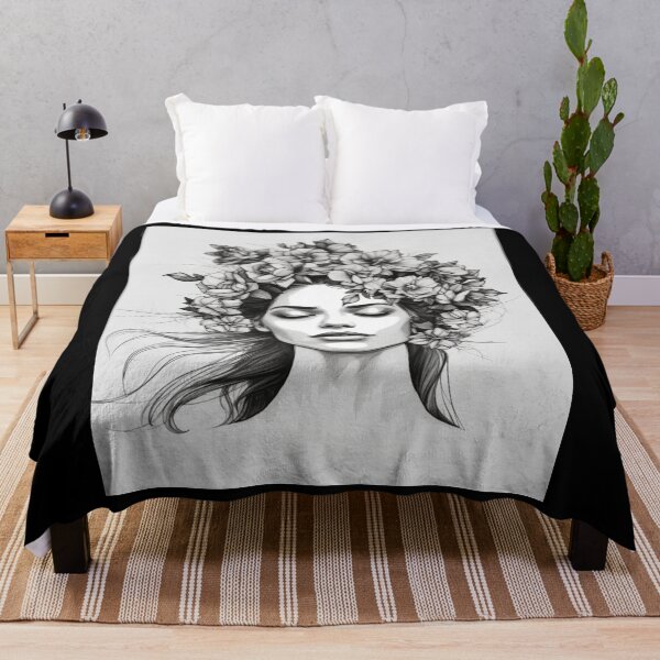 Item preview, A Line Womans With Flowers designed and sold by LuNkyRose.