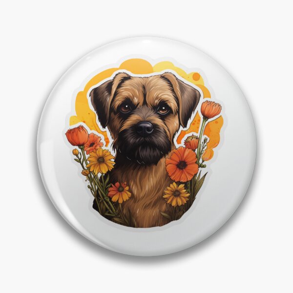 Item preview, Cute Flower Border Terrier Mom Dad Guardian Angel Best Friend Doggie Paw designed and sold by SMARTKIT  DESIGNAGENCY.
