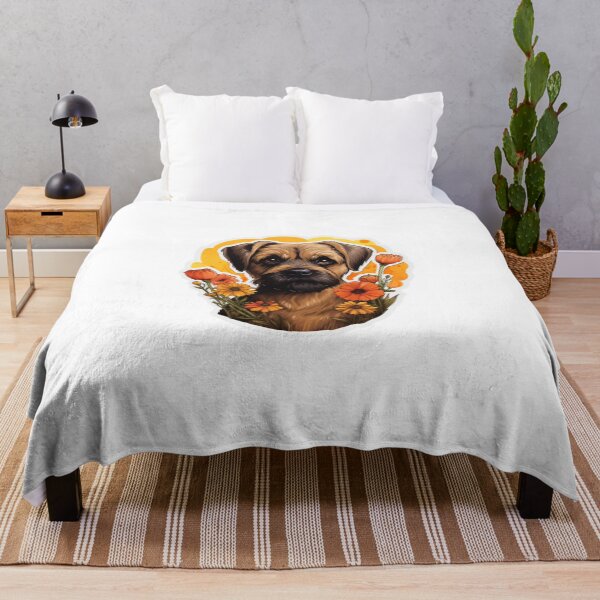 Item preview, Cute Flower Border Terrier Mom Dad Guardian Angel Best Friend Doggie Paw designed and sold by SMARTKIT DESIGNAGENCY.