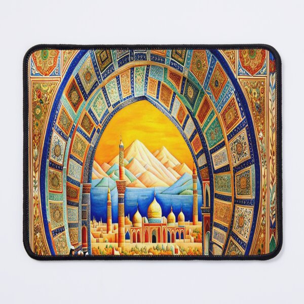 Item preview, Persian Art City Oval designed and sold by ArtHistoryPrint.