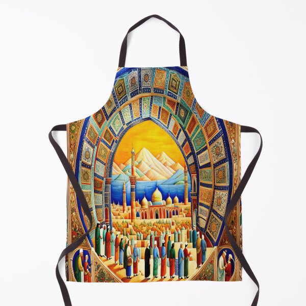 Item preview, Persian Art City Oval designed and sold by ArtHistoryPrint.
