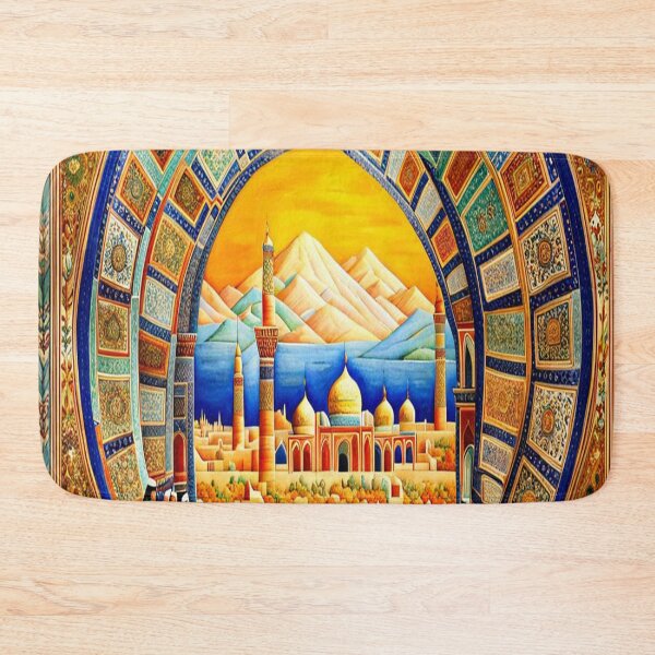 Item preview, Persian Art City Oval designed and sold by ArtHistoryPrint.