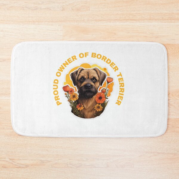 Item preview, Cute Flower Border Terrier Mom Dad Guardian Angel Best Friend Doggie Paw designed and sold by SMARTKIT  DESIGNAGENCY.