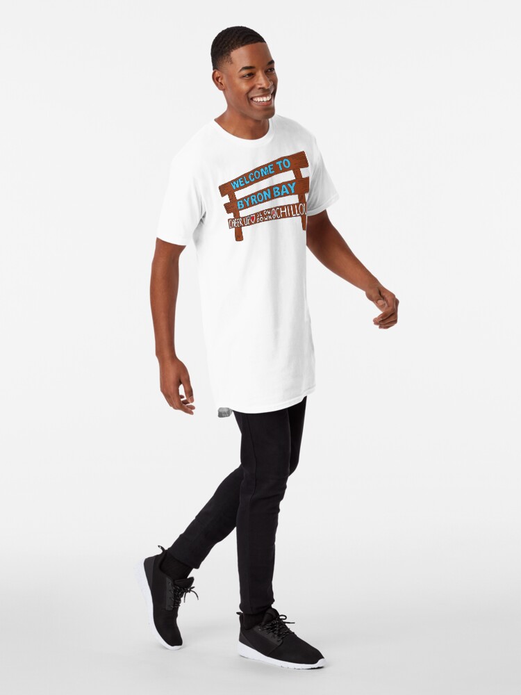 Alternate view of Iconic Byron Bay Cheer Up, Slow Down & Chill Out sign Long T-Shirt