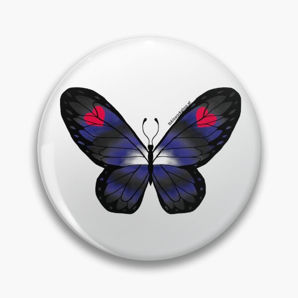 Item preview, Leather, Latex, and BDSM Pride Butterfly designed and sold by Toki's Workshop.