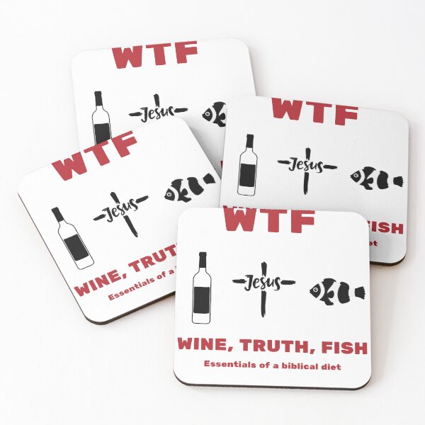 Item preview, Wine, Truth, Fish - Essentials of a biblical diet. designed and sold by christiantkd.