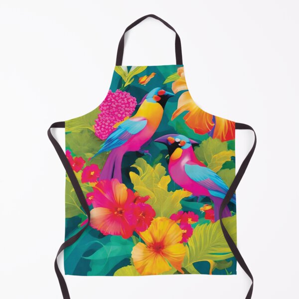 Item preview, Frame of lush tropical flowers and birds designed and sold by Mahilis.