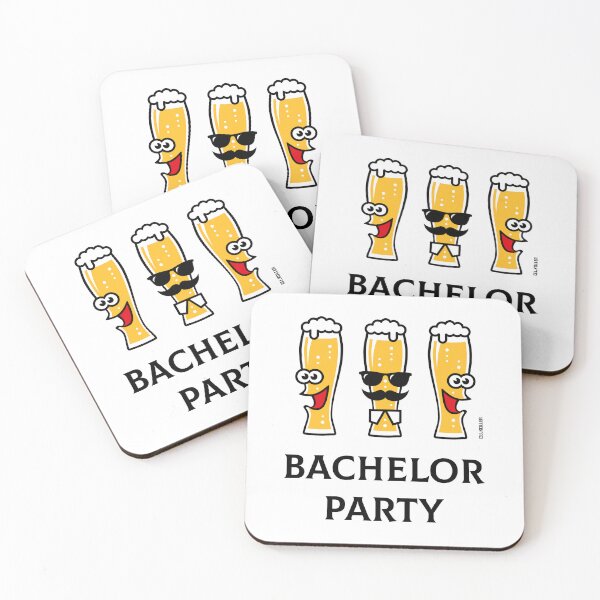 Item preview, Bachelor Party (Stag Night / Beer Glasses / 3C) designed and sold by MrFaulbaum.