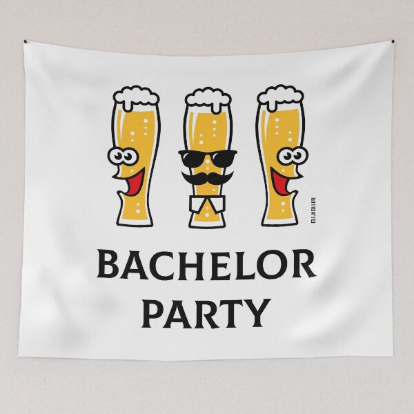 Item preview, Bachelor Party (Stag Night / Beer Glasses / 3C) designed and sold by MrFaulbaum.