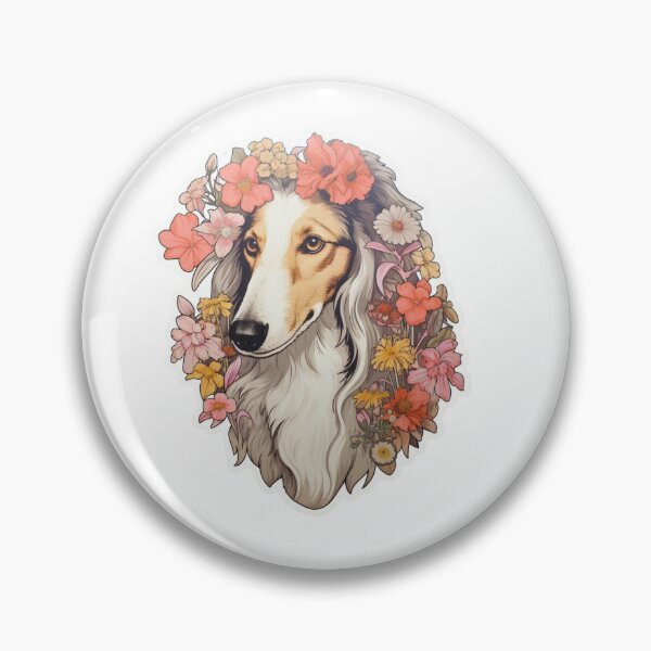 Item preview, Cute Flower Borzoi Mom Dad Guardian Angel Best Friend Doggie Paw designed and sold by SMARTKIT  DESIGNAGENCY.