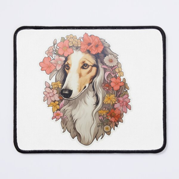 Item preview, Cute Flower Borzoi Mom Dad Guardian Angel Best Friend Doggie Paw designed and sold by SMARTKIT  DESIGNAGENCY.