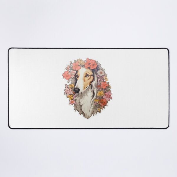 Item preview, Cute Flower Borzoi Mom Dad Guardian Angel Best Friend Doggie Paw designed and sold by SMARTKIT  DESIGNAGENCY.