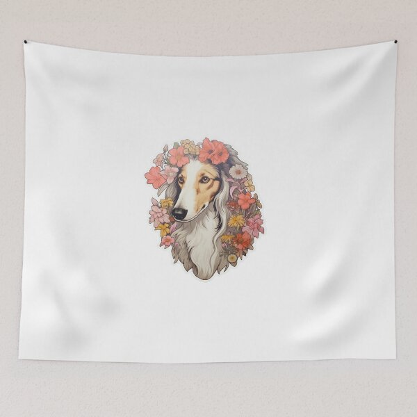 Item preview, Cute Flower Borzoi Mom Dad Guardian Angel Best Friend Doggie Paw designed and sold by SMARTKIT  DESIGNAGENCY.