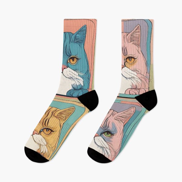 Item preview, Cats mid century wall art designed and sold by VickyJo111.