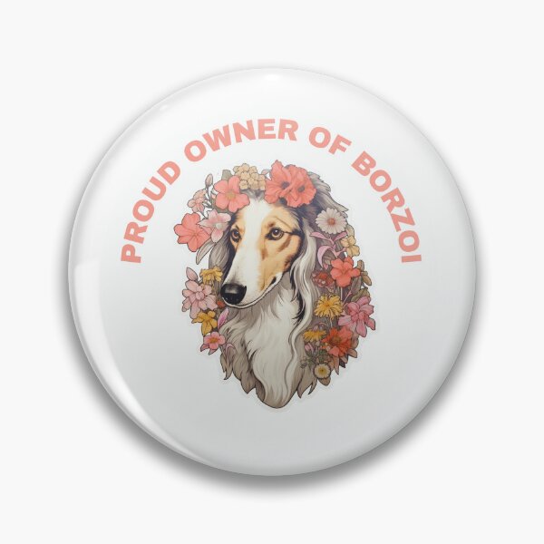 Item preview, Cute Flower Borzoi Mom Dad Guardian Angel Best Friend Doggie Paw designed and sold by SMARTKIT  DESIGNAGENCY.