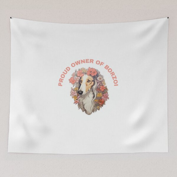 Item preview, Cute Flower Borzoi Mom Dad Guardian Angel Best Friend Doggie Paw designed and sold by SMARTKIT  DESIGNAGENCY.