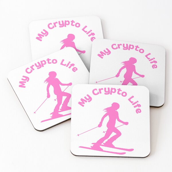 Item preview, My Crypto Life - Woman Skiing  designed and sold by BnSDesigns.