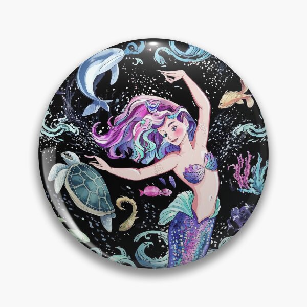 Item preview, Little sea  tail mermaid in the ocean. designed and sold by DunuStore.