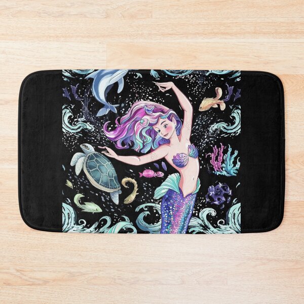 Item preview, Little sea  tail mermaid in the ocean. designed and sold by DunuStore.