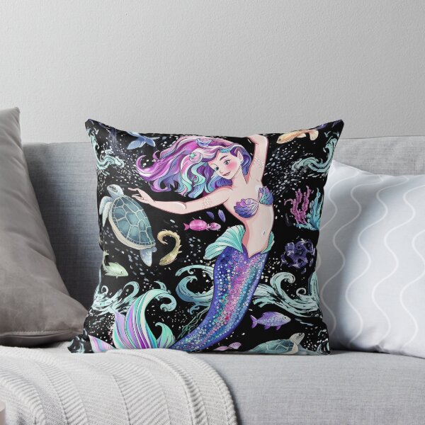 Item preview, Little sea  tail mermaid in the ocean. designed and sold by DunuStore.