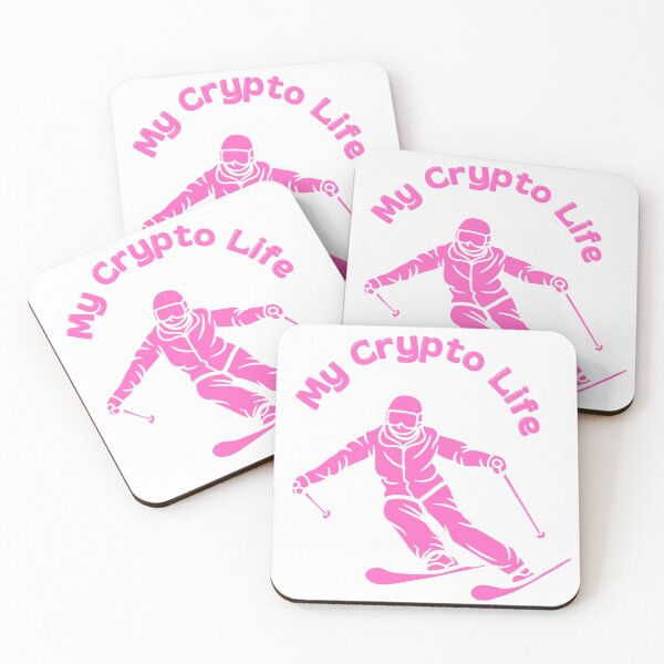 Item preview, My Crypto Life - Woman Downhill Skiing  designed and sold by BnSDesigns.