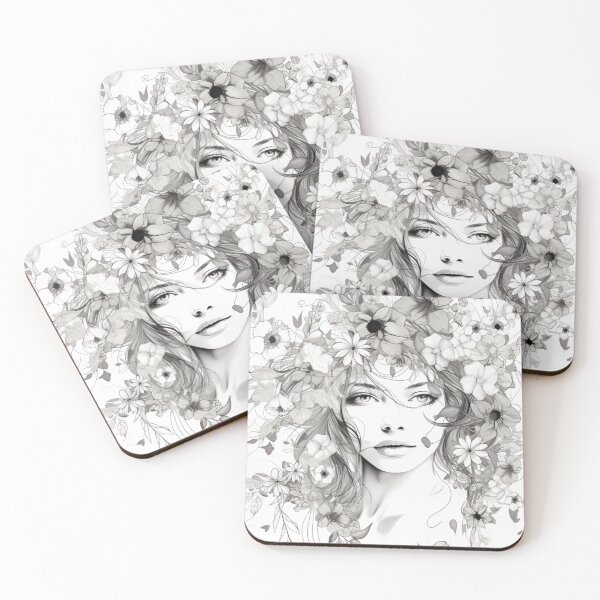 Item preview, A Line Womans With Flowers designed and sold by LuNkyRose.