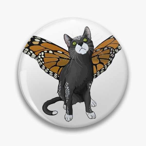 Item preview, Spotted Black Monarch Butterfly Cat designed and sold by Carleah Unique.
