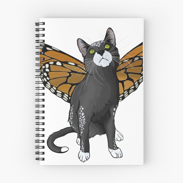Item preview, Spotted Black Monarch Butterfly Cat designed and sold by Carleah Unique.