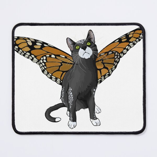 Item preview, Spotted Black Monarch Butterfly Cat designed and sold by Carleah Unique.