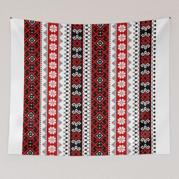 Item preview, Red Black Ukrainian Embroidery Clothing Vyshyvanka designed and sold by TravelAl.