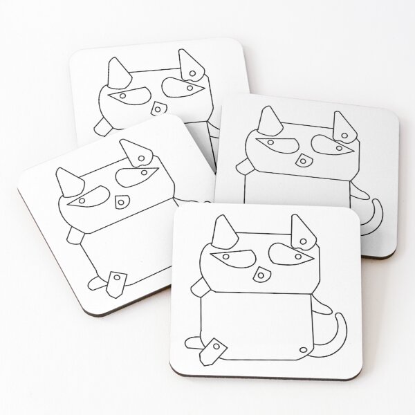 Item preview, The_Articulated_Cat_<Black Line> Style_No.02, 2023 By Mix The Arts Studio designed and sold by MixTheArtStudio.