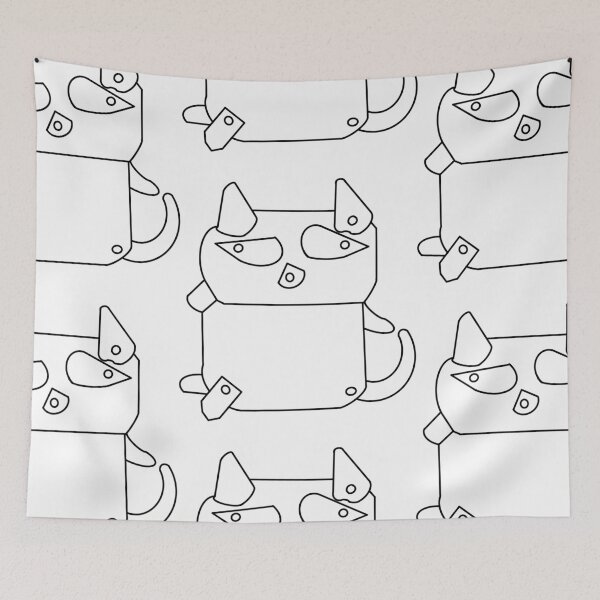 Item preview, The_Articulated_Cat_<Black Line> Style_No.02, 2023 By Mix The Arts Studio designed and sold by MixTheArtStudio.