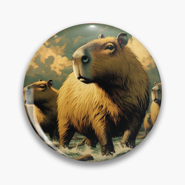 Item preview, Capybara Art #26 | Capybara Lovers designed and sold by ksgraphics222.