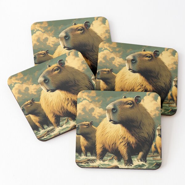 Item preview, Capybara Art #26 | Capybara Lovers designed and sold by ksgraphics222.