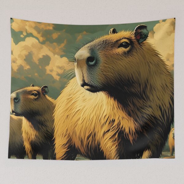 Item preview, Capybara Art #26 | Capybara Lovers designed and sold by ksgraphics222.