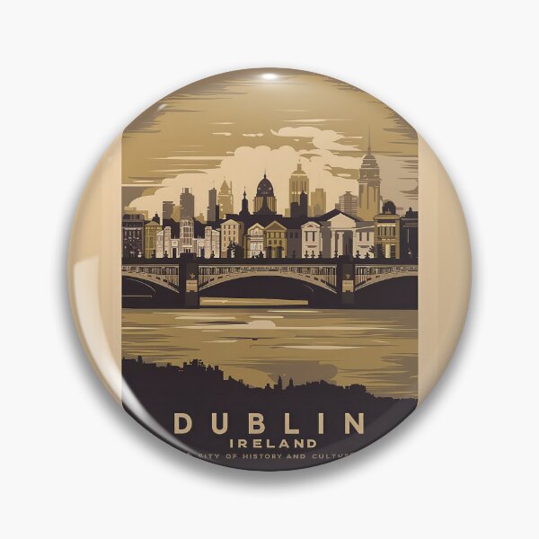 Item preview, Vintage Dublin Ireland Retro Travel Poster - Minimalist Travel Art designed and sold by pod24.