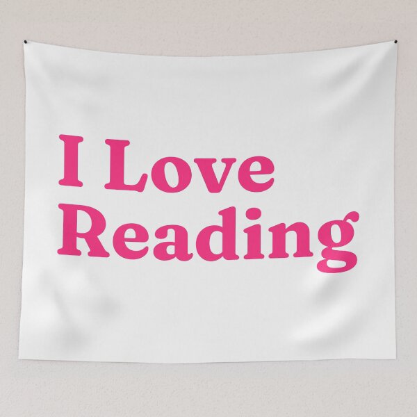 Item preview, I Love Reading Pink designed and sold by FieldScent.
