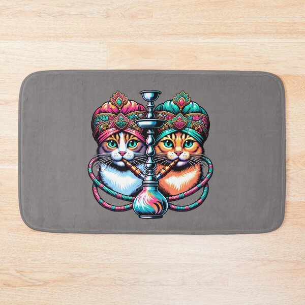 Item preview, Purr-Zen Hoo-Kats Colorful Hookah Pipe Party designed and sold by HippieFarms11.
