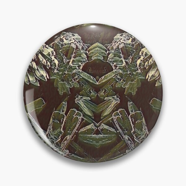 Item preview, Wicked face of a bug, antique emerald designed and sold by DreamingBeetle.