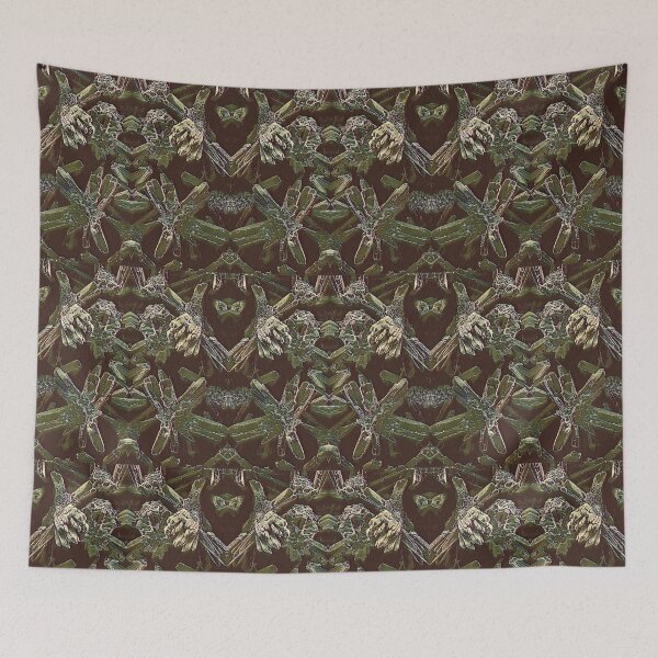 Item preview, Wicked face of a bug, antique emerald designed and sold by DreamingBeetle.
