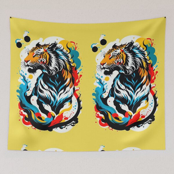 Item preview, Tiger in Ink Style designed and sold by MeraStyle.