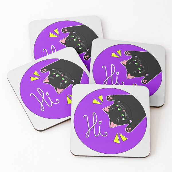 Item preview, black cat greeting designed and sold by Natsukittyart.