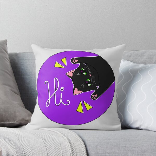 Item preview, black cat greeting designed and sold by Natsukittyart.